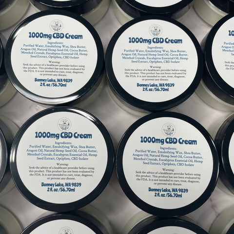 1000mg CBD Menthol Eucalyptus Cream